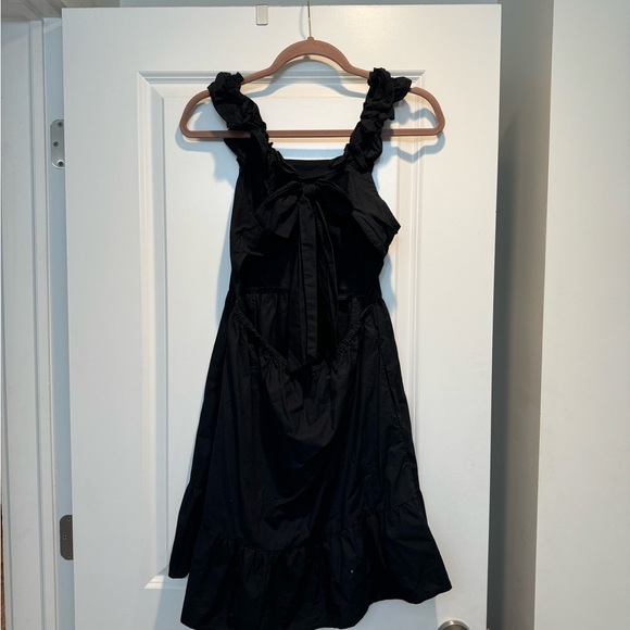 Who What Wear Women’s Ruffle Bow Tie Open Back Dress Size Small - Picture 3 of 8